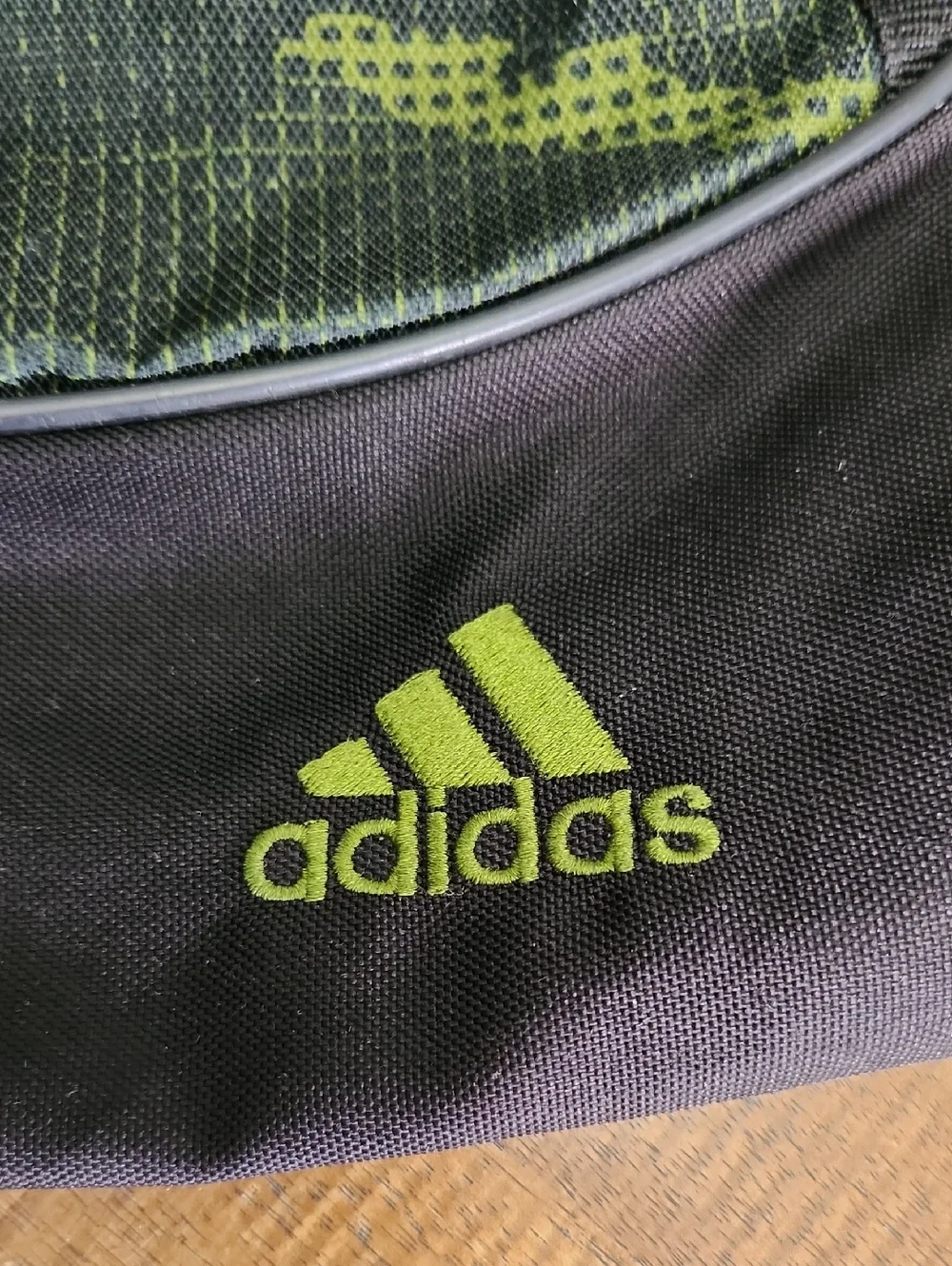 adidas Green Camo Drawstring Bag